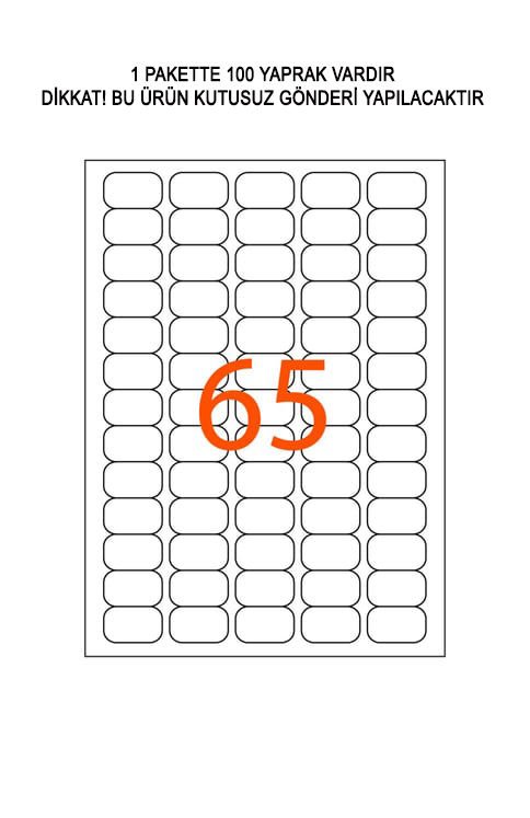 MAJJOR 38,1x21,2mm Lazer Etiketi 1. Hamur 10 PAKET