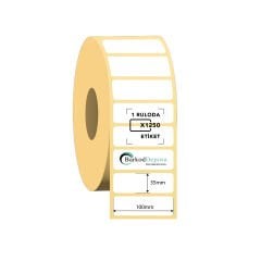 100x35 Termal Barkod Etiketi 1250 Sarım