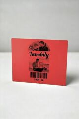 20x30 Siyah Baskılı Kırmızı Zemin Kuşe Etiket