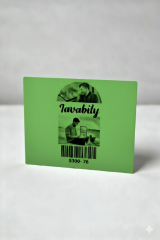 20x40 Siyah Baskılı Yeşil Zemin Kuşe Etiket