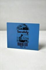 20x40 Siyah Baskılı Mavi Zemin Kuşe Etiket