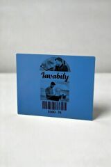 30x50 Siyah Baskılı Mavi Zemin Kuşe Etiket