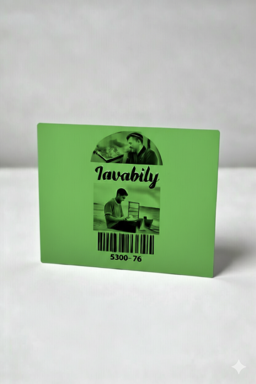 50x100 Siyah Baskılı Yeşil Zemin Kuşe Etiket