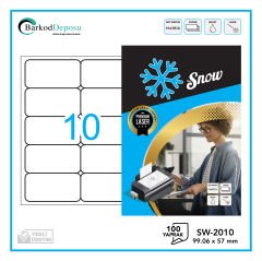 SW-2010 SNOW A4 Lazer Etiket 99X57 mm