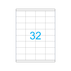 A4 Snow Lazer Etiket 52.5×35 mm Beyaz 100 Yaprak SW-2032