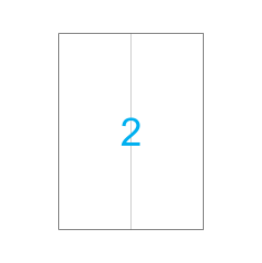 A4 Snow Lazer Etiket 105×297 mm Beyaz 100 Yaprak SW-2297