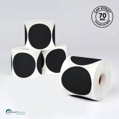 70mm Çap Etiket 500'lik