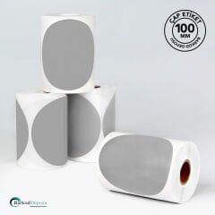 100mm Çap Etiket 250'lik Sarı