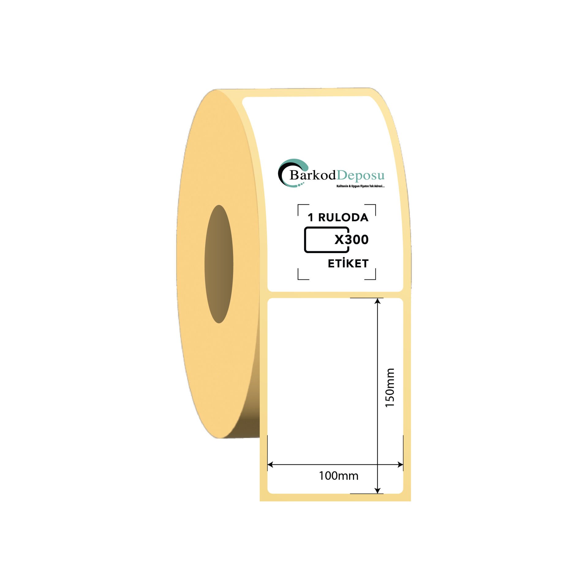 100x150 Termal Barkod Etiketi 300 Sarım