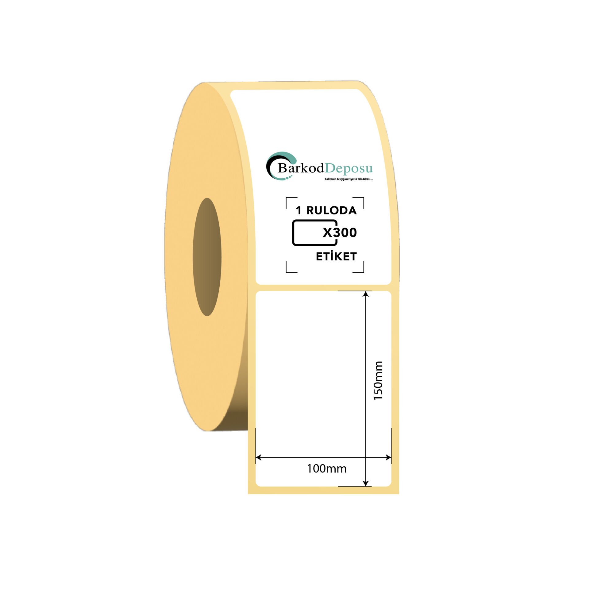 100x150 Termal Barkod Etiketi 300 Sarım