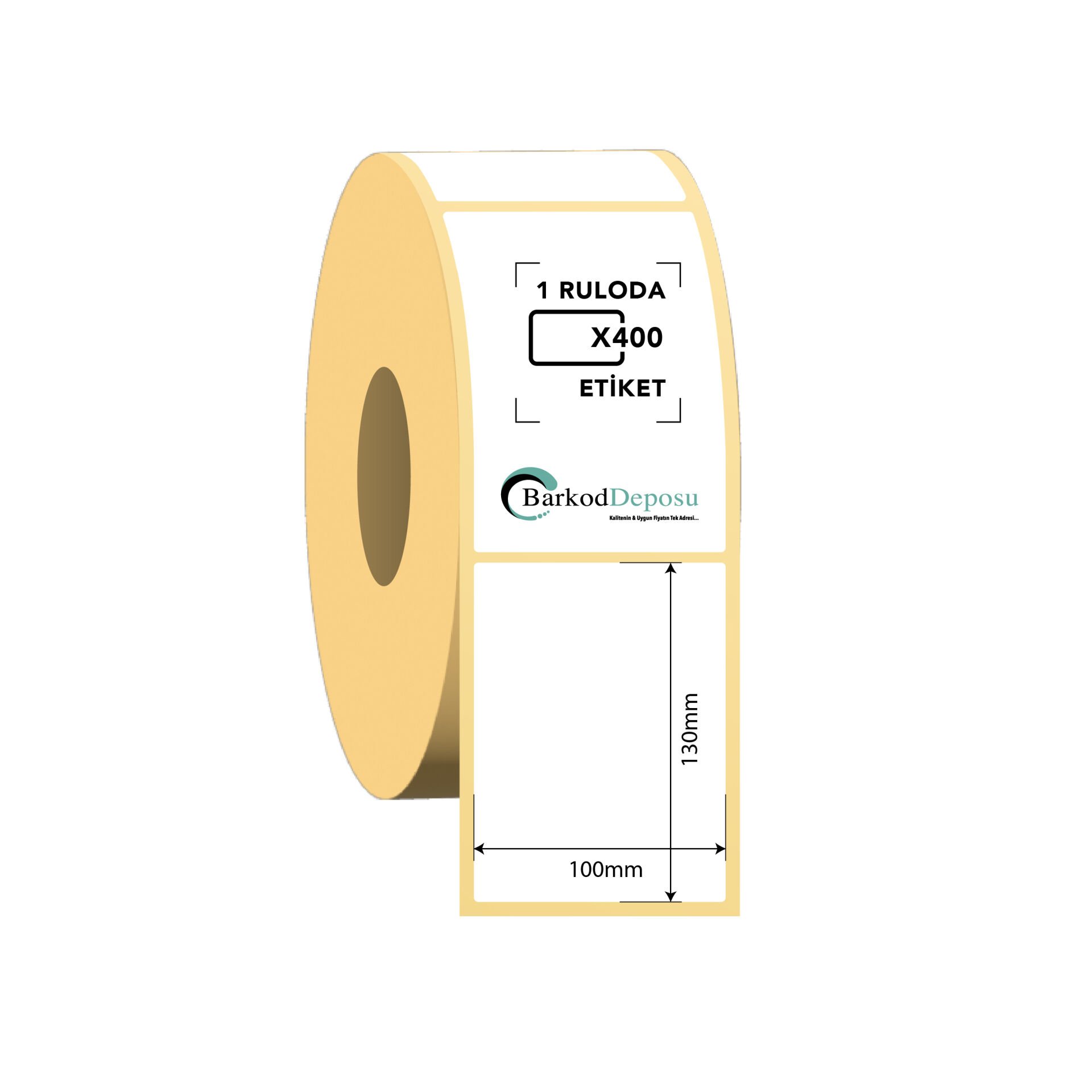 100x130 Termal Barkod Etiketi 400 Sarım