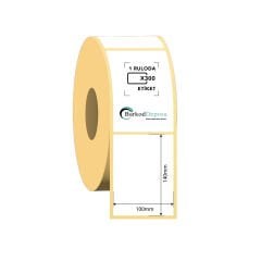 100x140 Kuşe Barkod Etiketi 300 Sarım (RİBON İLE BASKI)