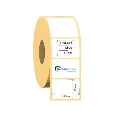 100x75 Termal Barkod Etiketi 500 Sarım