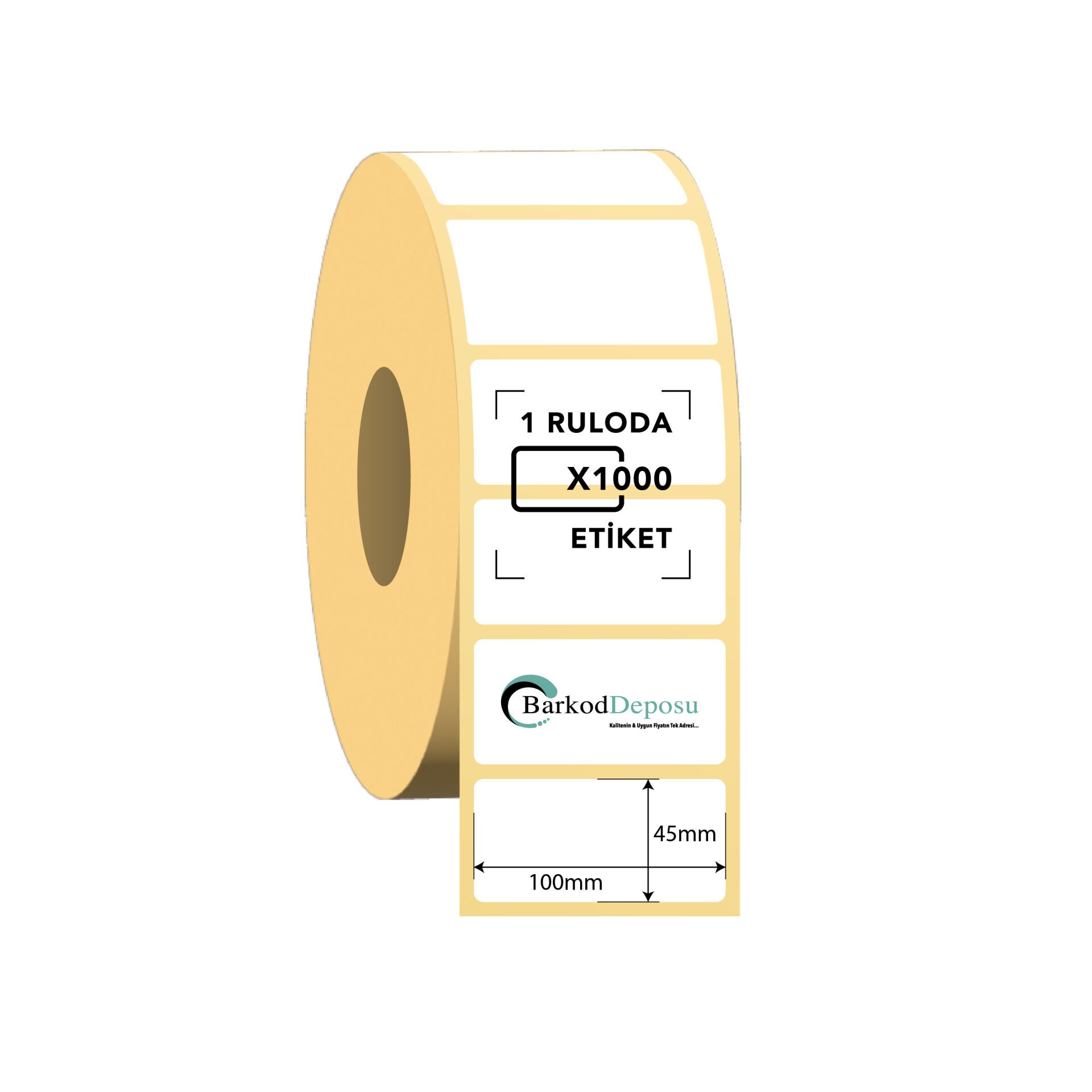100x45 Termal Barkod Etiketi 1000 Sarım