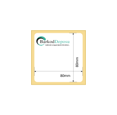 80x80 Termal Barkod Etiketi 600 Sarım