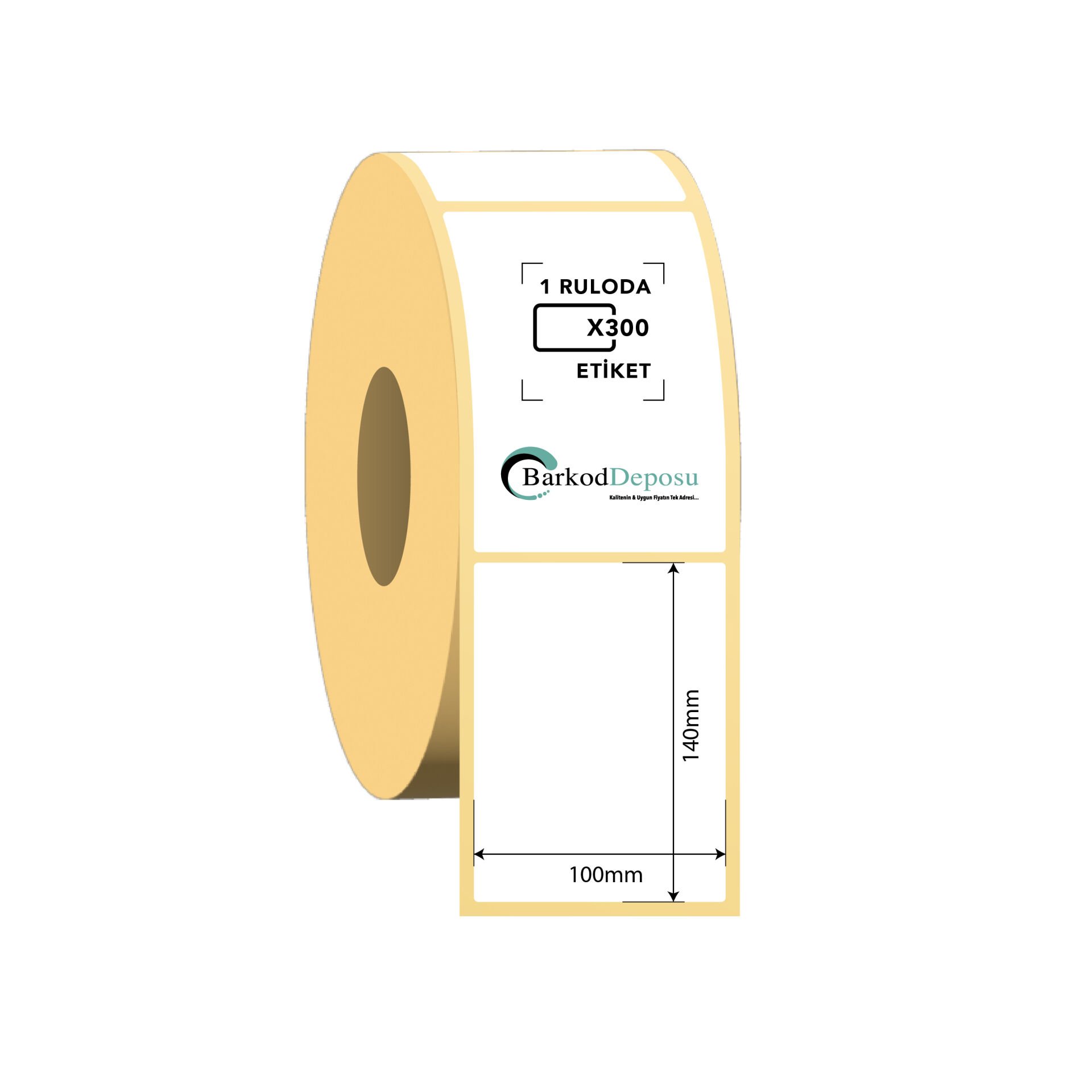 100x140 Termal Barkod Etiketi 300 Sarım
