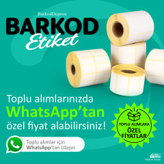 80x60 Termal Barkod Etiketi 750 Sarım