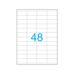 A4 Snow Lazer Etiket 52.5×23 mm Beyaz 100 Yaprak SW-2248