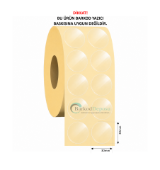 30mm Çap Şeffaf Güvenlik Bandı