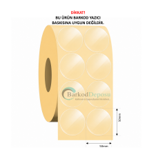 50mm Çap Şeffaf Güvenlik Bandı