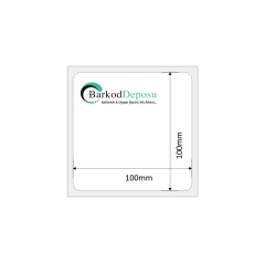 100x100 PP Opak Barkod Etiketi 500 Sarım