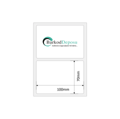 100x70 PP Opak Barkod Etiketi 500 Sarım