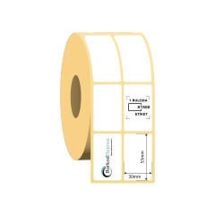 30x55 2'Li Ayrık Termal Barkod Etiketi 1500 Sarım