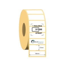 96x27 Termal Barkod Etiketi 1500 Sarım