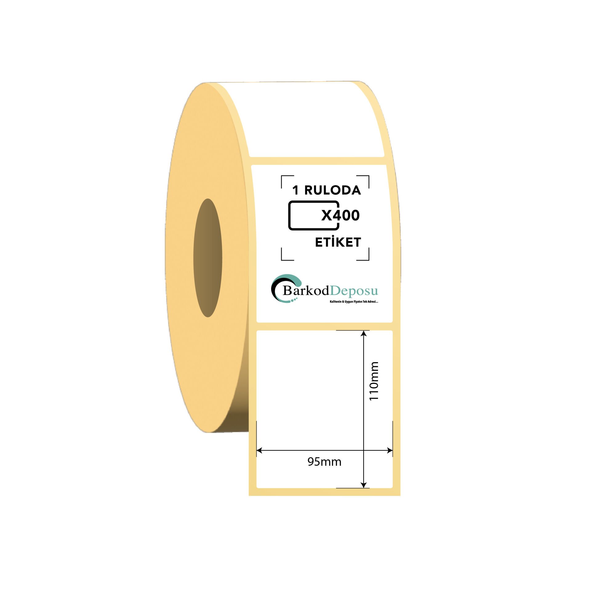 95x110 Termal Barkod Etiketi 400 Sarım