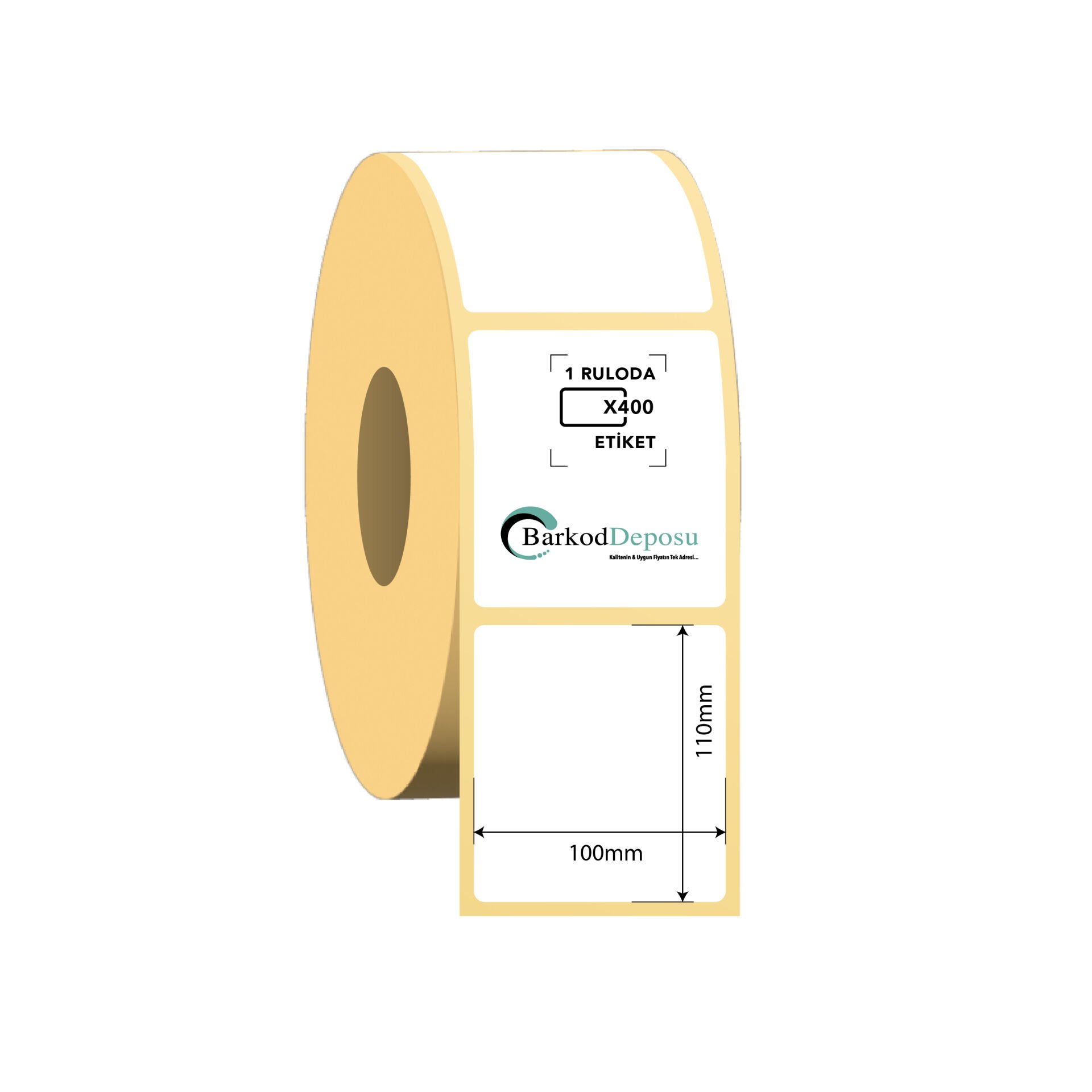 100x110 Termal Barkod Etiketi 400 Sarım
