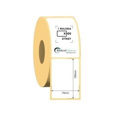 70x100 Termal Barkod Etiketi 500 Sarım