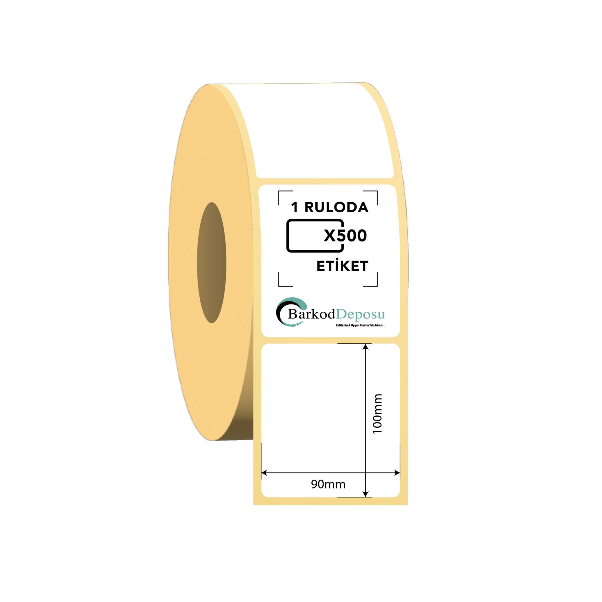 90x100 Termal Barkod Etiketi 500 Sarım