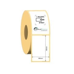 60x90 Termal Barkod Etiketi 500 Sarım