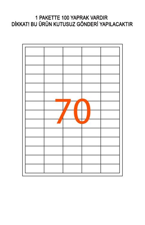 MAJJOR 40x20mm Lazer Etiketi 1. Hamur 10 PAKET