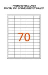 MAJJOR 40x20mm Lazer Etiketi 1. Hamur 10 PAKET